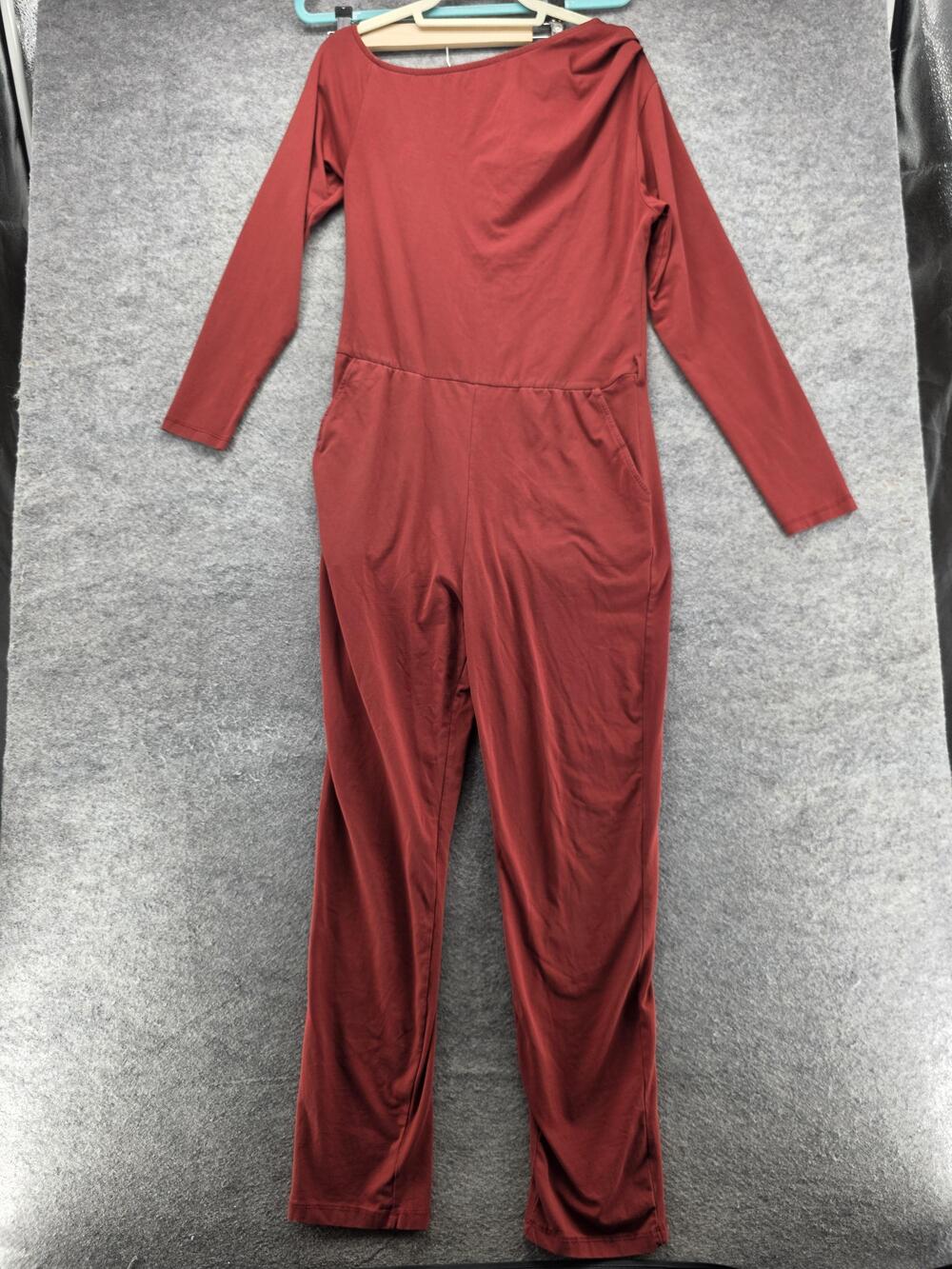Little Mistress Jumpsuit Womens 8 UK 12 Long Sleeve Stretch Pockets Modern Chic
